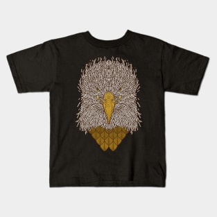 BALD EAGLE HEAD LINE ART Kids T-Shirt